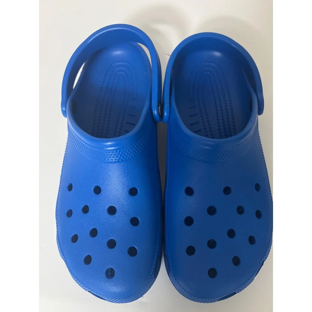 Crocs Classic Clog Royal Blue Mens 10 Womens 12 Water Friendly Comfort Shoes